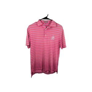 Peter Millar Mens Size Small Polo Royal County Down Golf Club Pink